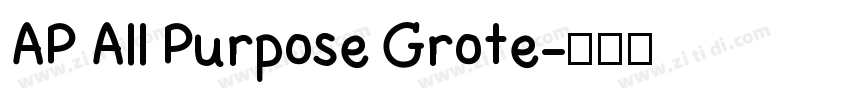AP All Purpose Grote字体转换
